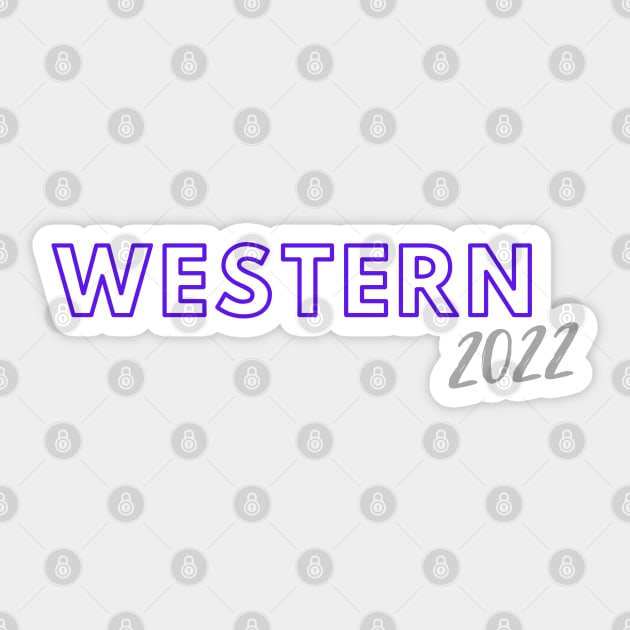 Western 2022 Sticker by stickersbyjori